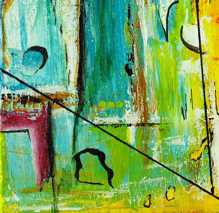 Mozdulj részlet 1 kortárs absztrakt festmény by artedina