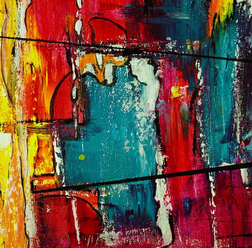 Mozdulj részlet kortárs absztrakt festmény by artedina