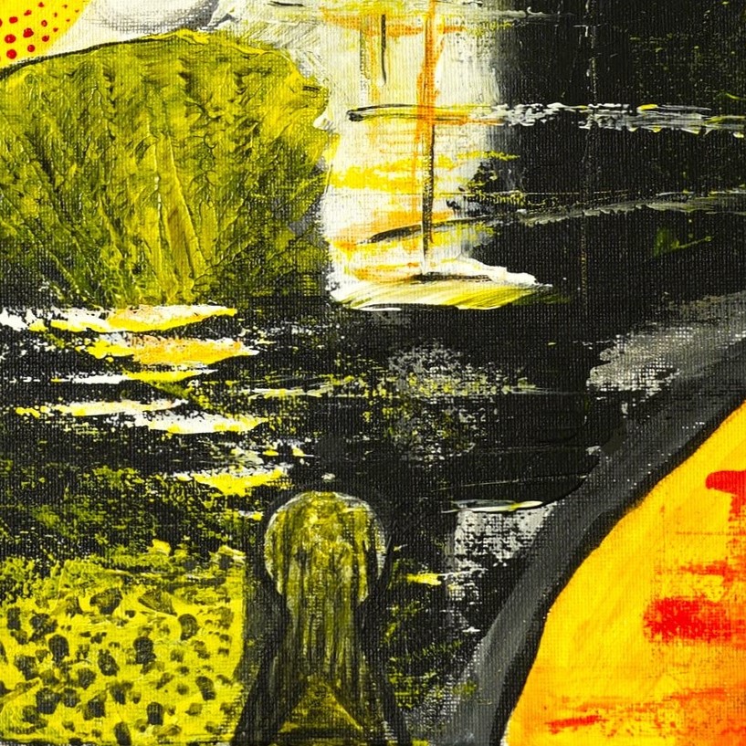 Big brother részlet 3 kortárs absztrakt festmény by artedina