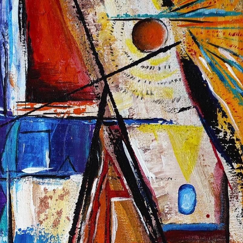 Egyiptom hívogat részlet 1 kortárs absztrakt festmény by artedina