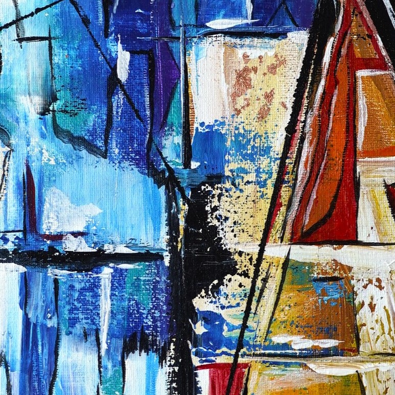 Egyiptom hívogat részlet 2 kortárs absztrakt festmény by artedina