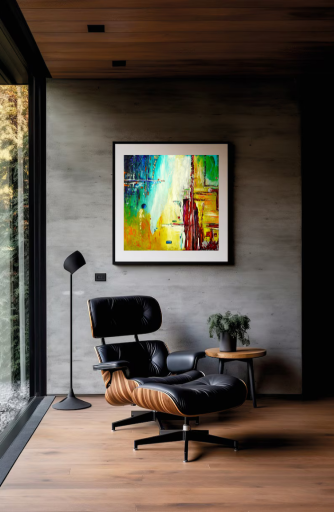 Elindulás kortárs absztrakt festmény by artedina