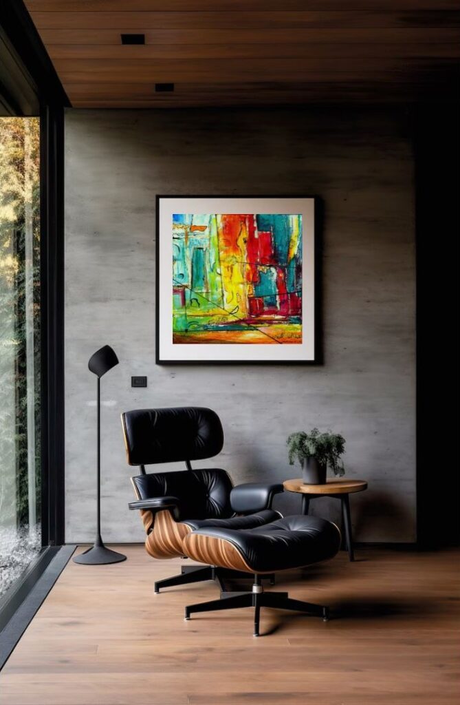 Mozdulj kortárs absztrakt festmény by artedina